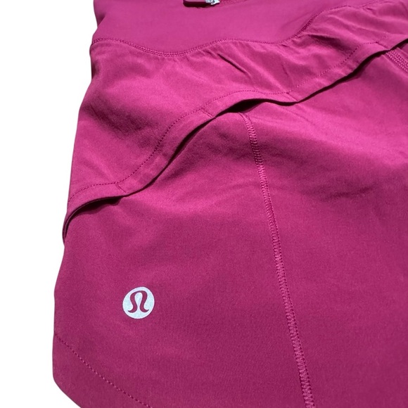 RARE Lululemon Speed Up Mid Rise Lined Shorts 4” Size 2 Limited Ed Pomegranate - Picture 8 of 13